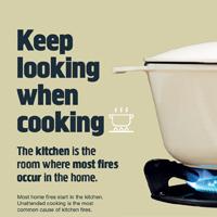 Keep looking when cooking A3 Poster